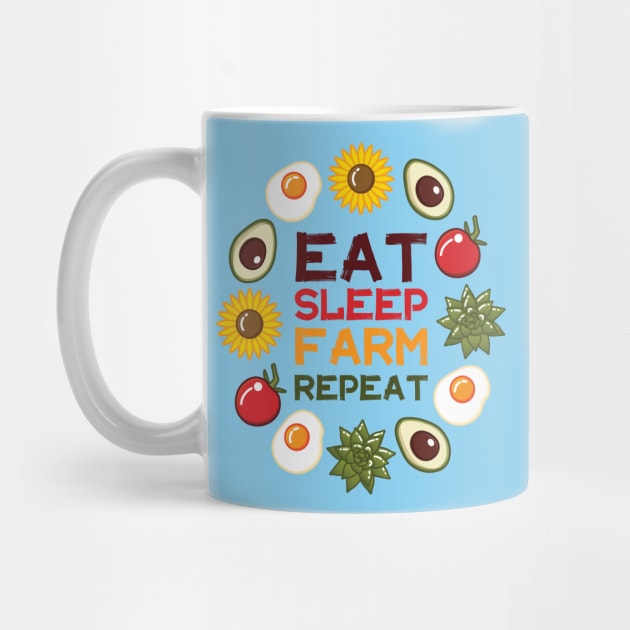 Eat Sleep Farm Repeat | Baby Blue by Wintre2